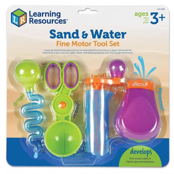 Learning Resources Sand and Water Fine Motor Skills Tool Set