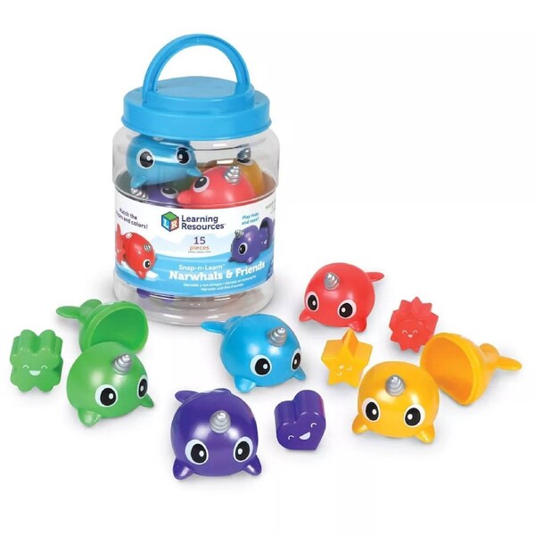 Learning Resources Snap-n-Learn Narwhals and Friends Playset
