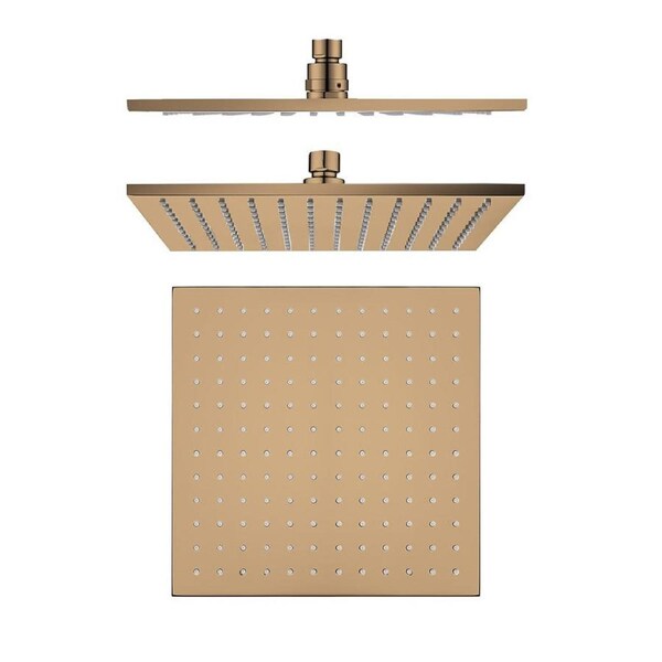 ACA 250mm Rose Gold Shower Head Stainless Steel
