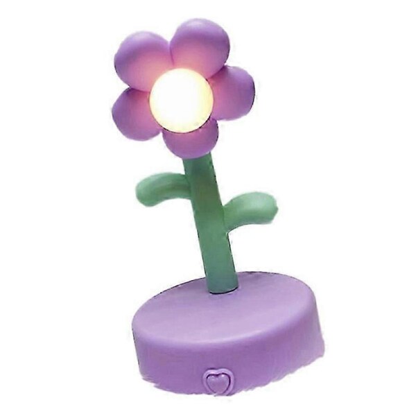Portable Cute Flower Shape Desk Night Light
