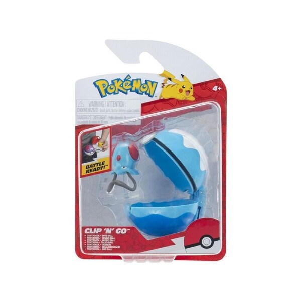 Pokemon Clip 'N' Go Tentacool + Dive Ball