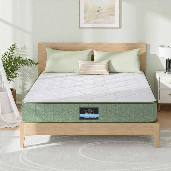 Giselle 25cm Memory Foam Mattress Dual Layer Zipper Cover Cool Charcoal Foam Mattresses Double
