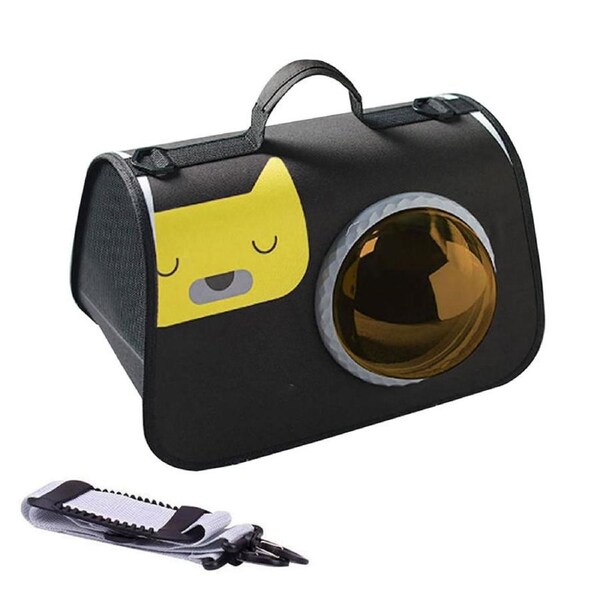 Nevenka Fashion Pet Carrier for Small Cat & Dog with Bubble Window-Bear