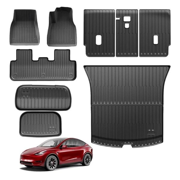 Floor Mats Boot Liners For Tesla Model Y Juniper 2025+ Cargo Kick Mats Car Trunk