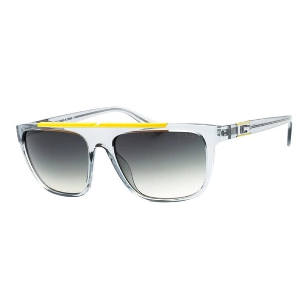 Guess GU00122 Mens Sunglasses Grey Frame Smoke Gradient Lens 57mm UV400