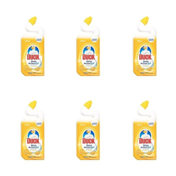SC Johnson Duck Deep Action Gel Bathroom/Toilet Bowl Cleaner 500ml Citrus Yellow