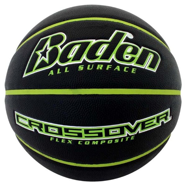 Baden Basketball Crossover Black / Neon Green - Size 7