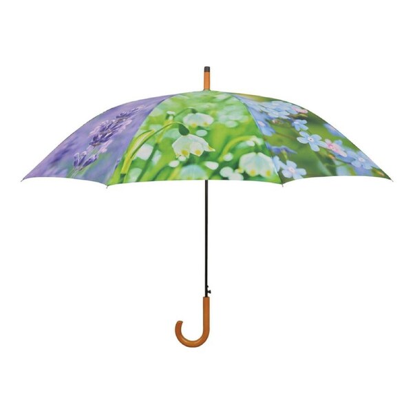 Esschert Design Umbrella Flowers w/ Wooden Handle Sun/Rain Protection 120cm