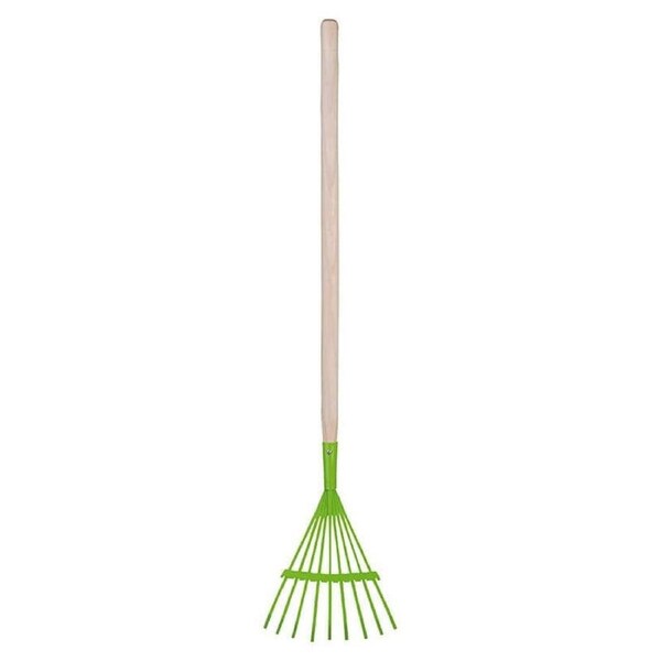 Esschert Design Kids/Children's Lawn Rake Pretend Play Gardening Toy Green