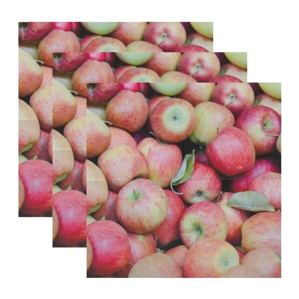 3x 20pc Esschert Design 3-Ply Tissue Paper Apples Napkin Serviette Large 33cm