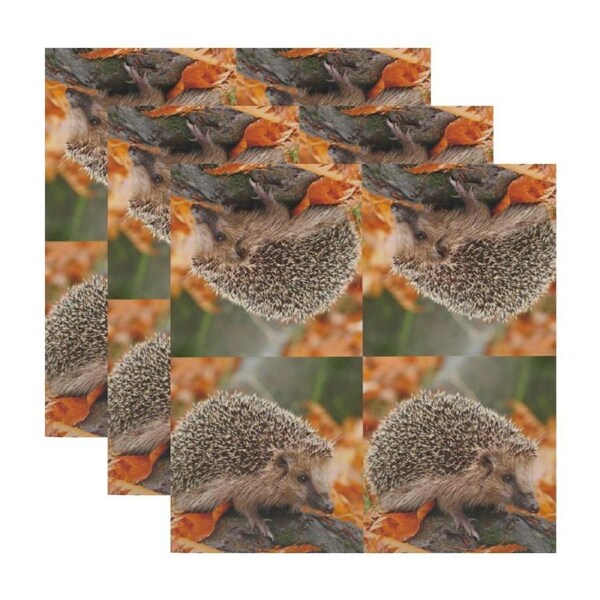 3x 20pc Esschert Design 3-Ply Tissue Paper Napkin Hedgehogs Serviette Large 33cm