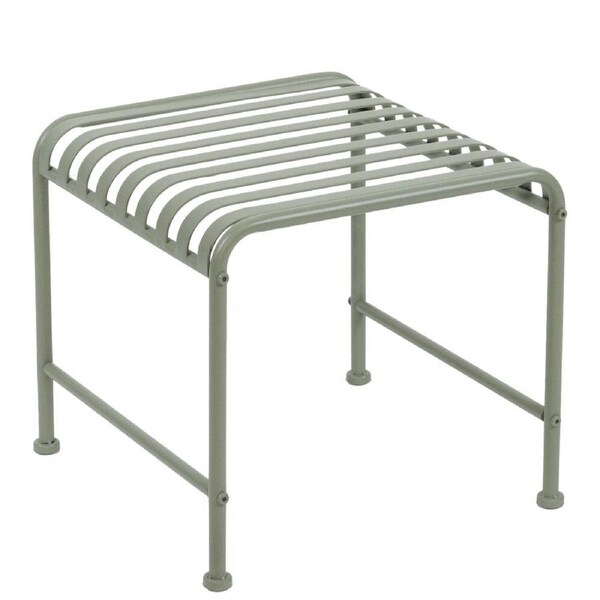 Esschert Design Iron Square Side Table Garden Outdoor Furniture 46.2x47cm Sand