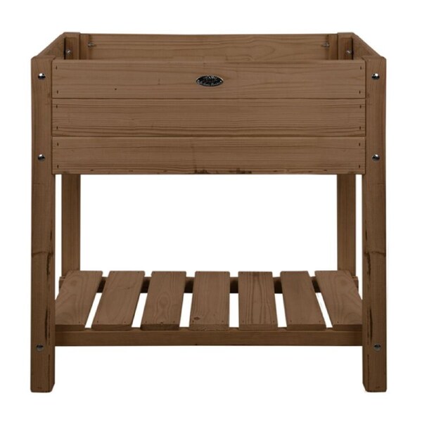 Esschert Design Garden Wooden Raised Bed Outdoor Home Decor XL Brown