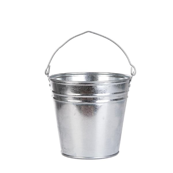 Esschert Design Garden Storage Zinc Bucket Water Container Medium 26.9cm