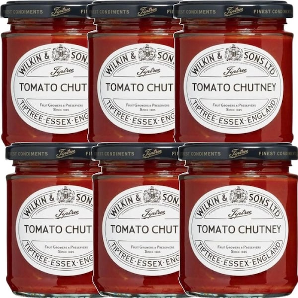 Tiptree Tomato Chutney 210g 6 Pack Jars Bulk