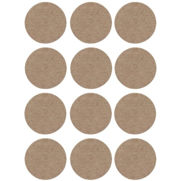 12PK Esschert Design Jute Mulching Disc Natural Plant Protector 25cm Large