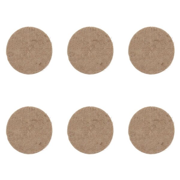 6PK Esschert Design Jute Mulching Disc Natural Plant Protector 15cm Medium