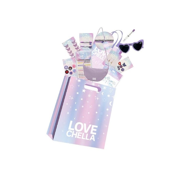 Love Chella Showbag Stylish Accessory Collection with Tote Bag - Pink 8y+