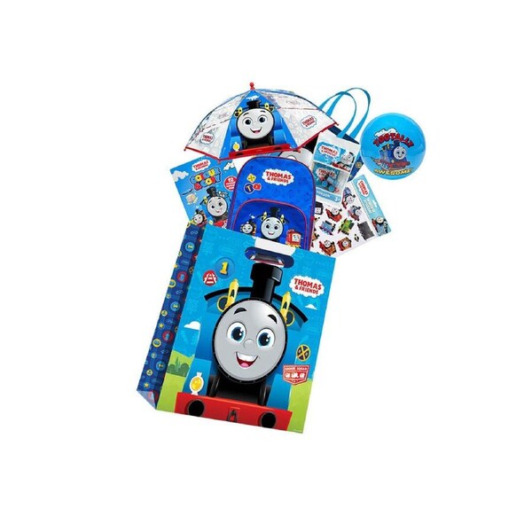 Thomas The Tank Engine Showbag with Backpack, Ball, Stickers, Train - 3y+