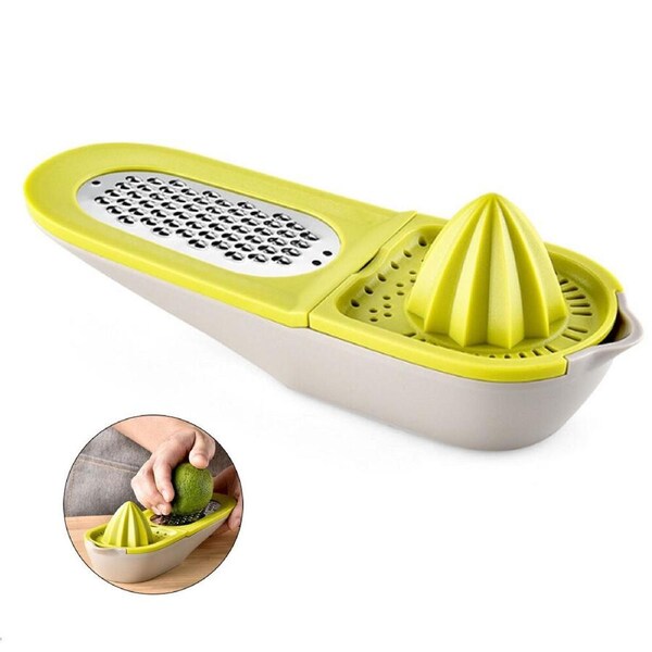 JOYBUY 2 in 1 Lemon Squeezer Multifunction Vegetable Grater Lemon Juicer Kitchen Tools