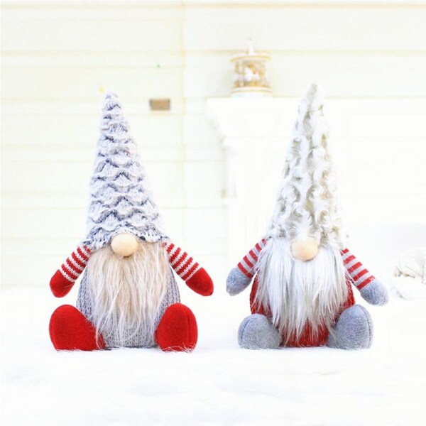 JOYBUY 2Pcs Gnome Christmas Faceless Doll Merry Christmas Decorations