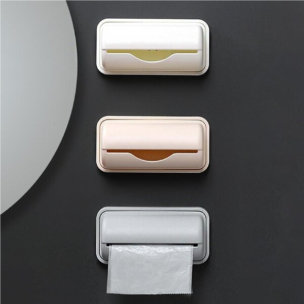JOYBUY 3Pcs Trash Bags Storage Box Garbage Bag Dispenser Kitchen Plastic Bags Container