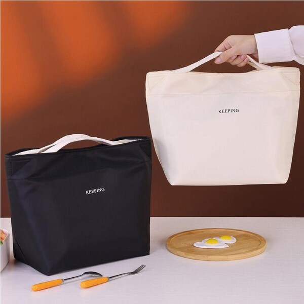 JOYBUY 2Pcs Portable Lunch Bag for Women Insulated Lunch Box Tote Office Cooler Bag