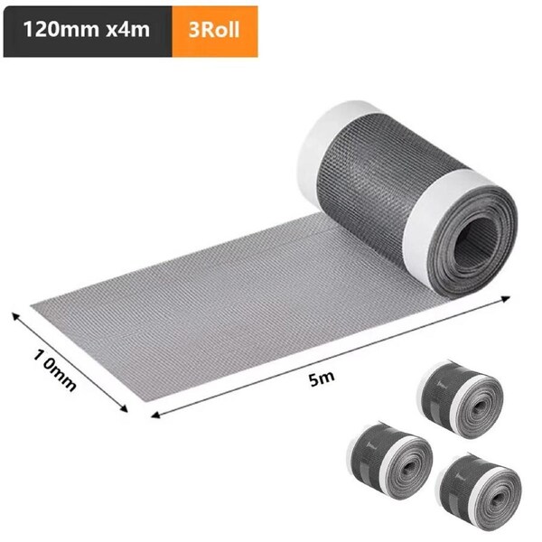 JOYBUY 3Rolls Self-Adhesive Floor Drain Stickers Shower Drain Hair Catcher Mesh Sink