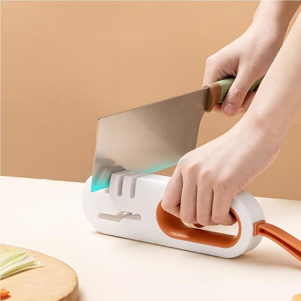 JOYBUY Kitchen Knife Sharpener Multifunctional 4 in 1 Home Manual Knife Accessories