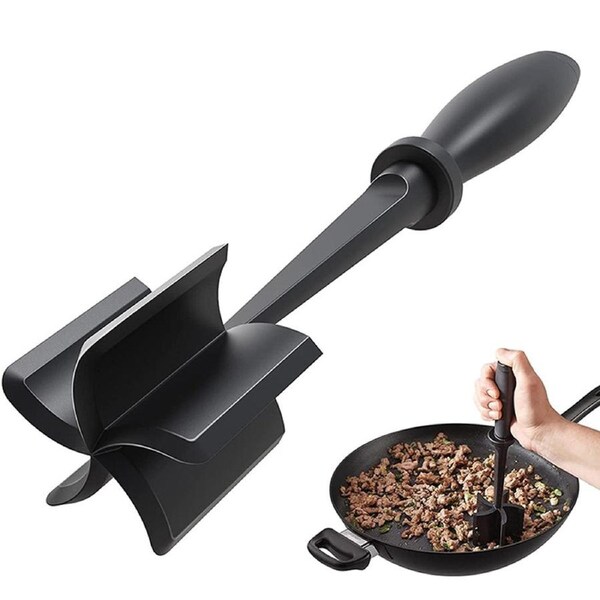 JOYBUY Meat Chopper Heat Resistant Hamburger Chopper Non Stick Nylon Meat Chopper