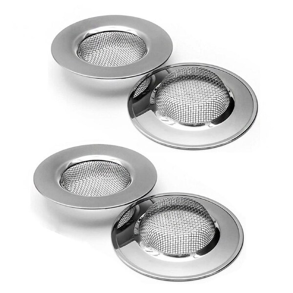 JOYBUY 4 pack Sink Strainer for Shower, Plug Hole Hair Catcher - Bath or Kitchen Sinks