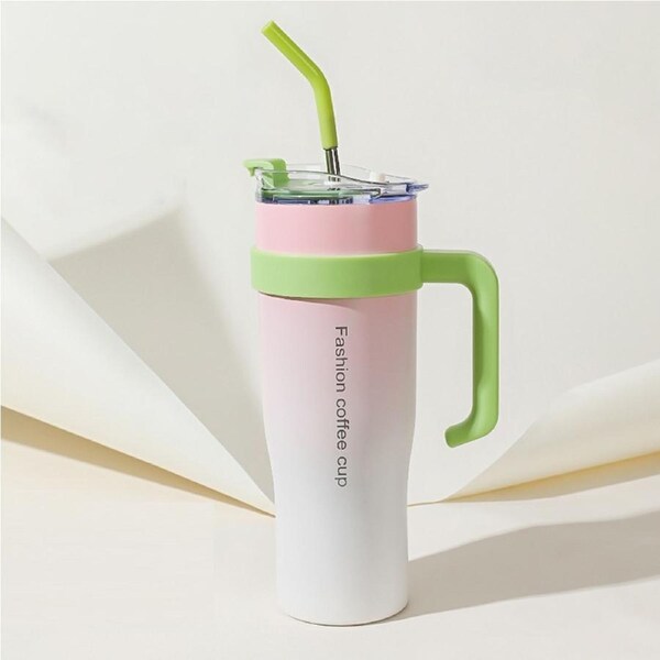 JOYBUY 1.25L Tumbler With Handle Tumbler With Lid And Straw Travel Mug Coffee Cups