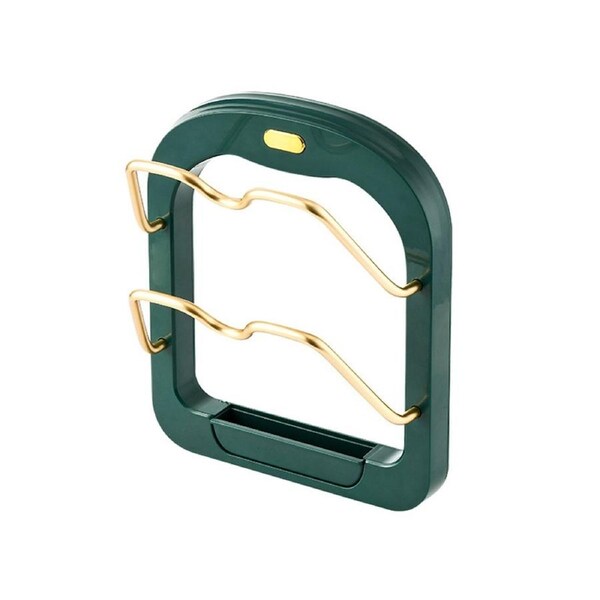 JOYBUY Pot Cover Rack Wall Mounted Kitchen Shelf Multi Functional Household Orangaizer