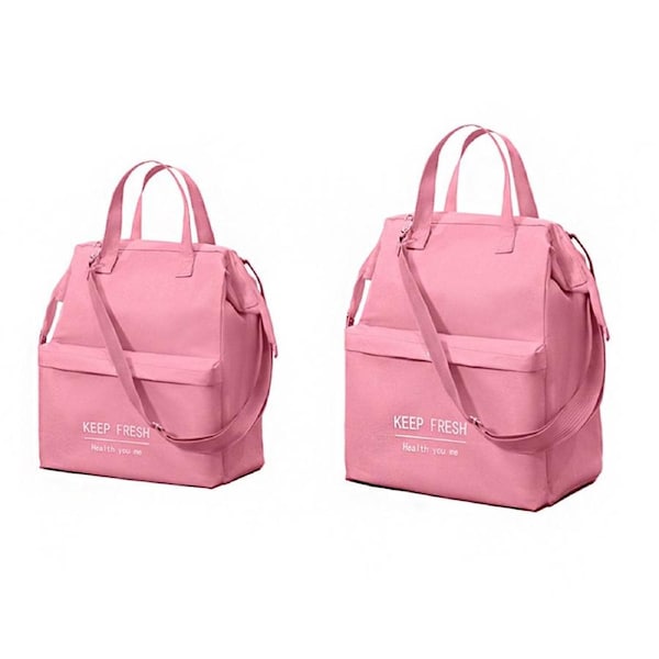 JOYBUY 2Pcs Lunch Box Handbag Insulation Bag Thickening Insulation Bag Carry Lunch Bag