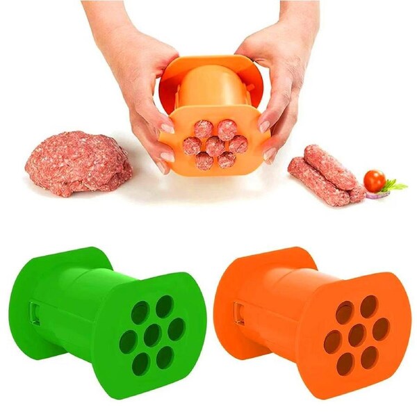 JOYBUY Manual Sausage Maker Hot Dog Maker Non Sticky Barbecue Grilling Party Molds