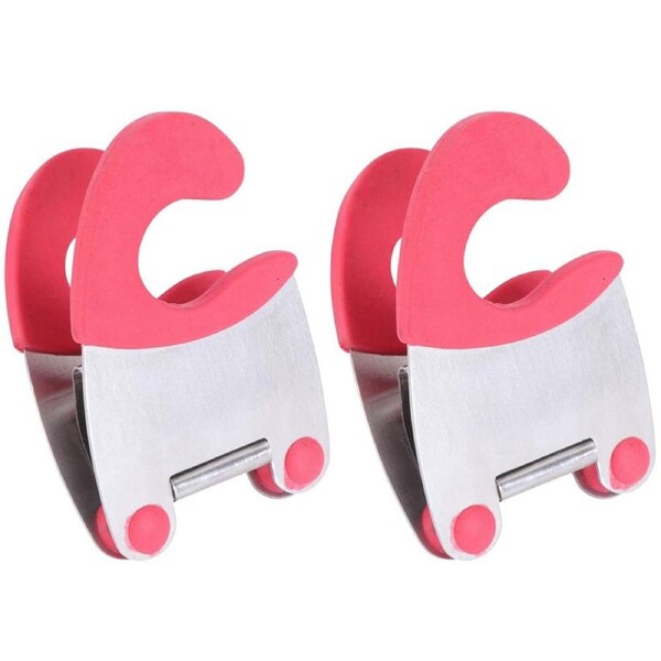 JOYBUY 2 Pack Pot Clip Holder Utensil Pot Clip Spoon Rest Stainless Steel Kitchen Tool