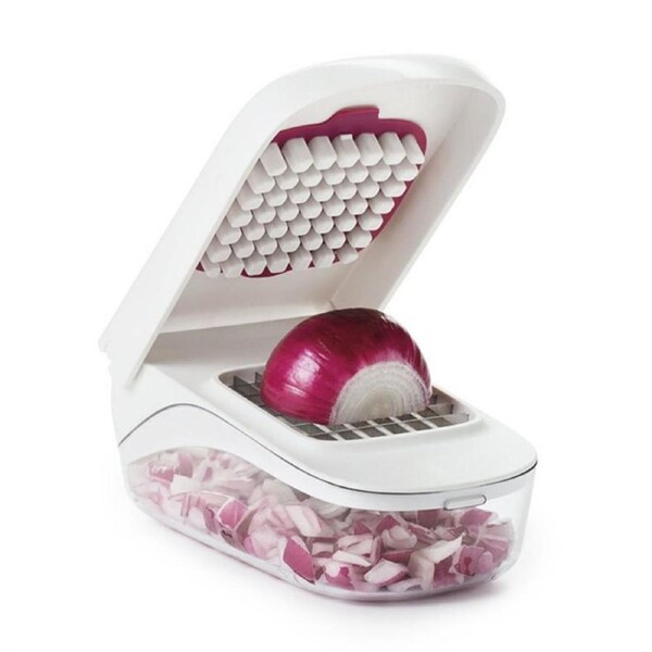 JOYBUY Vegetable and onion chopper with easy pour opening