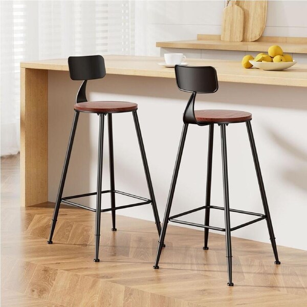 2x Bar Stools Vintage Metal Chairs