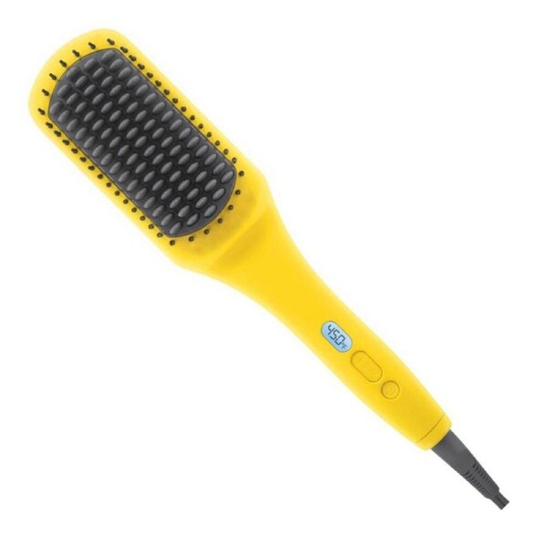 Drybar Brush Crush Heated Straightening Corded Hair Care Styling Yellow
