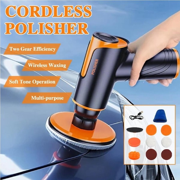 Wireless Polisher Electric Buffer Rechargeable Sander Portable Car Polisher 148W