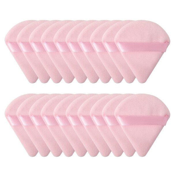 JOYBUY 10/20X Cosmetic Puff Triangle Mini Make Up Tool MakeUp Cotton Sponge Powder Puff-Pink