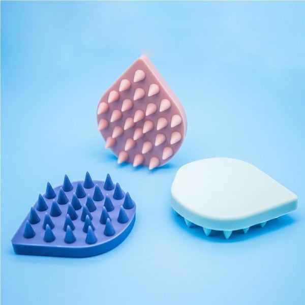 JOYBUY 3 Pack Scalp Massager Shampoo Brush with Soft Silicone Bristles for Scalp Care