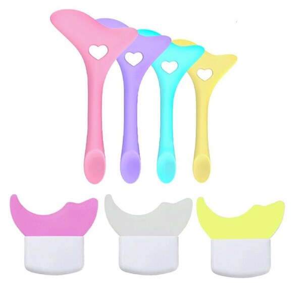 JOYBUY 7pcs Silicone Eyeliner Drawing Lipstick Wearing AidStencils Wing Tips Marscara