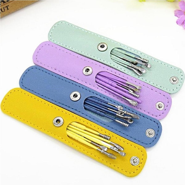 JOYBUY 4 Set Ear Wax Pickers Earpick Wax Remover Ear Clean Tool Set