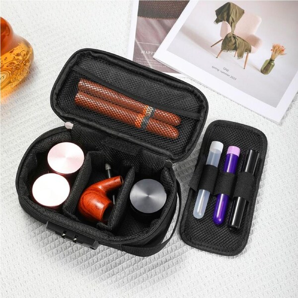 JOYBUY Discrete Smell Proof Odorless Bag Medicine Bag With Easy Use Combination Lock