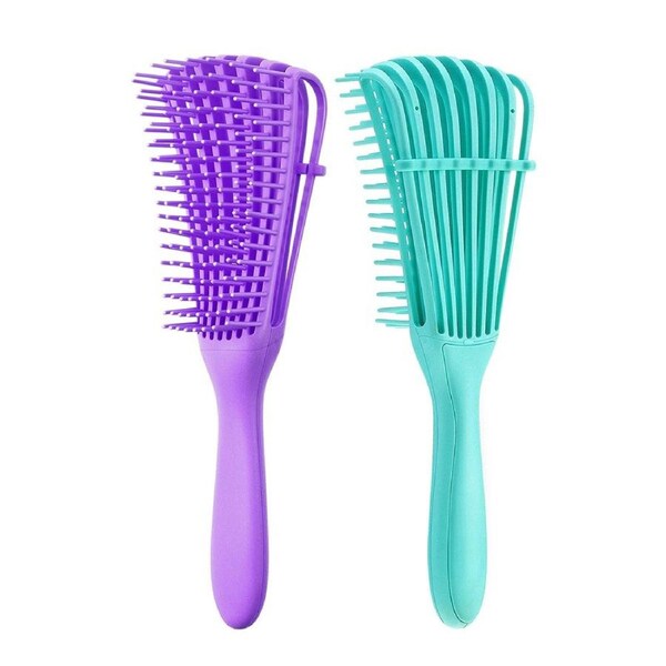 JOYBUY 2Pcs Eight Claws Combed Women¡¯s Hairdressing Big Bending Comb Detangling Brush