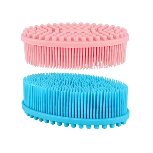 JOYBUY 2 Pieces Exfoliating Silicone Body Scrubber Body Silicone Scrubber Brush
