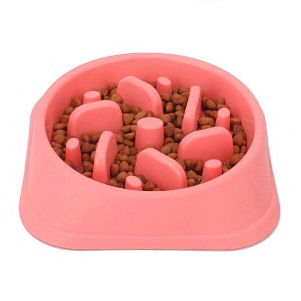 JOYBUY Dog Feeder Slow Eating Pet Bowl