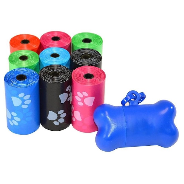 JOYBUY 150 or 300 pcs Dog Poop Bags with 1 Free bone Dispenser
