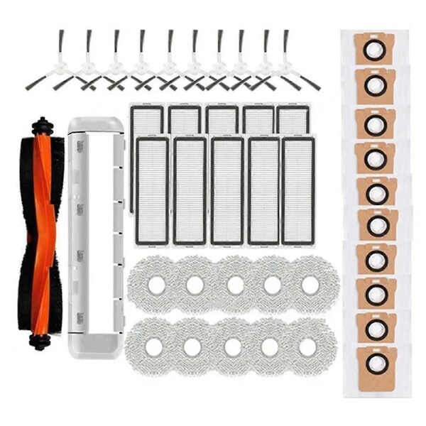 For Robot Vacuum X20+, X10+ / X20 Plus, X10 Plus Spare Parts Accessories Main Side Brush Mop Cloth Dust Bags